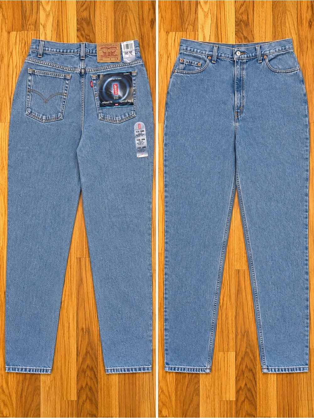 Levi’s 550 Women’s Relaxed Fit Tapered Leg Jeans 18W NWT Vintage